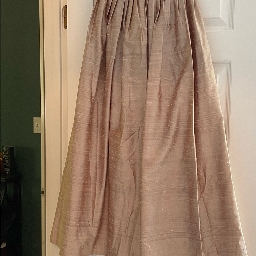 Source Unknown Tan Maxi Skirt